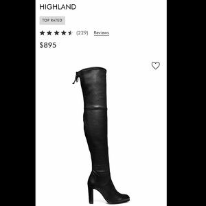 NEW Stuart Weitzman highland black boots